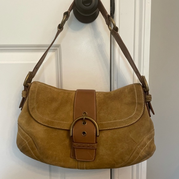Coach Suede Hobo Bag - Picture 2 of 12